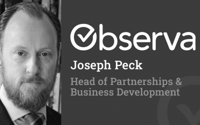 Welcome Joseph Peck, Observa’s Head of Partnerships & Business Development
